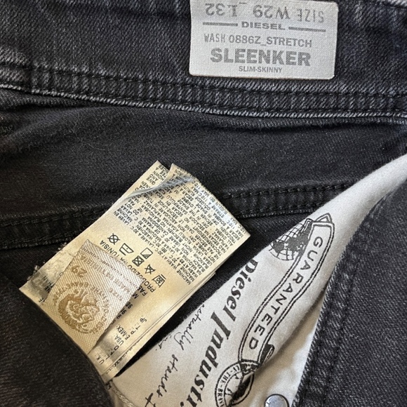 Diesel Sleenker Slim Skinny Button Fly Jeans - Men's Size 29*32 (Fit 29*29) - Picture 5 of 12